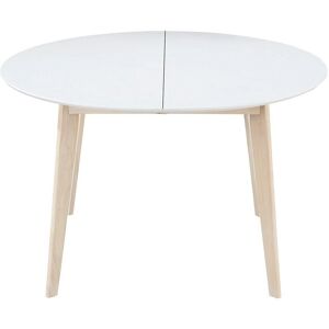 Table à manger ronde extensible blanche LEENA - Miliboo - Publicité Table à manger ronde extensible blanche LEENA - Miliboo - Publicité