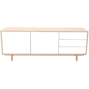 Miliboo - Credenza Scandinava in Legno Chiaro e Bianco - 195cm - Buffet Miliboo - Credenza Scandinava in Legno Chiaro e Bianco - 195cm - Buffet