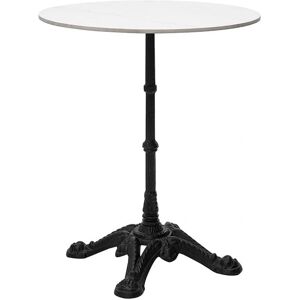 Miliboo Weißer Marmor Schwarzes Metall Bistro-Tisch - Tisch Miliboo Weißer Marmor Schwarzes Metall Bistro-Tisch - Tisch