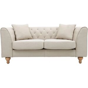 Canapé classique en tissu beige naturel 2 places Miliboo - Canapé - Publicité Canapé classique en tissu beige naturel 2 places Miliboo - Canapé - Publicité