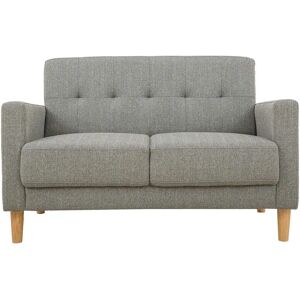 Canapé Moon en tissu gris 2 places Miliboo - Publicité Canapé Moon en tissu gris 2 places Miliboo - Publicité