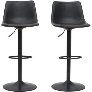 Tabouret de bar vintage réglable Miliboo - Lot de 2 - Publicité Tabouret de bar vintage réglable Miliboo - Lot de 2 - Publicité