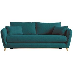 Divano letto Miliboo - Blu paon - 3 posti - Stile scandinavo Divano letto Miliboo - Blu paon - 3 posti - Stile scandinavo