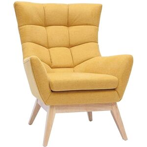 Fauteuil Brody Miliboo - Tissu effet velours, pieds en hêtre, ambiance chaleureuse - Publicité Fauteuil Brody Miliboo - Tissu effet velours, pieds en hêtre, ambiance chaleureuse - Publicité