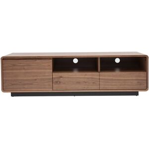 Meuble TV vintage Miliboo Noyer foncé - Type de TV - Publicité Meuble TV vintage Miliboo Noyer foncé - Type de TV - Publicité