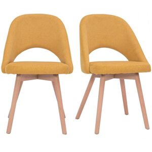 Chaises de salle à manger en velours Miliboo Cosette - Lot de 2 - Publicité Chaises de salle à manger en velours Miliboo Cosette - Lot de 2 - Publicité