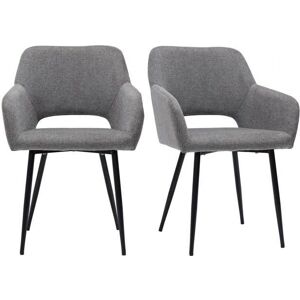 MILIBOO Modello LAURETTE - Sedie da pranzo velluto grigio MILIBOO Modello LAURETTE - Sedie da pranzo velluto grigio