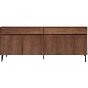 Buffet Miliboo en Noyer - 4 Portes, 2 Tiroirs, 180cm - Design Moderne - Publicité Buffet Miliboo en Noyer - 4 Portes, 2 Tiroirs, 180cm - Design Moderne - Publicité