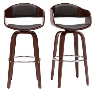 Miliboo Tabouret de bar Nogal - Vintage Pivotant 360° - Usage Intérieur - Publicité Miliboo Tabouret de bar Nogal - Vintage Pivotant 360° - Usage Intérieur - Publicité