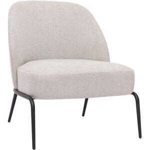Miliboo - Fauteuil moderne en tissu velours beige et métal noir - 66x72.5x79 cm - Publicité Miliboo - Fauteuil moderne en tissu velours beige et métal noir - 66x72.5x79 cm - Publicité