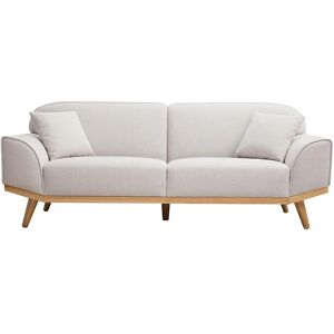 Canapé Freema de Miliboo - Scandinave beige à 3 places velours - Publicité Canapé Freema de Miliboo - Scandinave beige à 3 places velours - Publicité