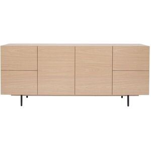 Buffet Miliboo en bois clair et métal noir - Design moderne - Publicité Buffet Miliboo en bois clair et métal noir - Design moderne - Publicité