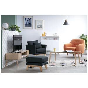 Miliboo Oslo Tissu Velours Texturé Pouf Scandinave - Publicité Miliboo Oslo Tissu Velours Texturé Pouf Scandinave - Publicité