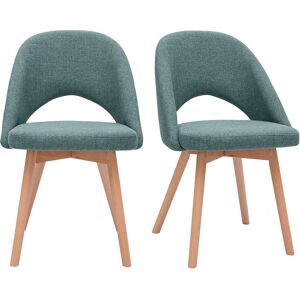 Chaises scandinaves vintage Miliboo Cosette - Lot de 2 - Publicité Chaises scandinaves vintage Miliboo Cosette - Lot de 2 - Publicité