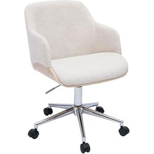 Chaise de Bureau Beige EARL Miliboo - Ergonomique, Pivotante, Style Scandinave - Publicité Chaise de Bureau Beige EARL Miliboo - Ergonomique, Pivotante, Style Scandinave - Publicité