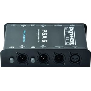 Diviseur audio Power Studio PSA 6 - 2x XLR à 6x XLR - Publicité Diviseur audio Power Studio PSA 6 - 2x XLR à 6x XLR - Publicité