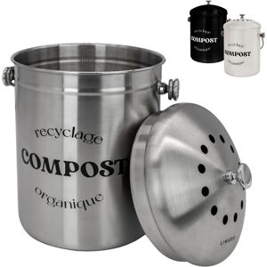 Linxor Composteur de Cuisine en Acier Inoxydable - 5 L - Publicité Linxor Composteur de Cuisine en Acier Inoxydable - 5 L - Publicité
