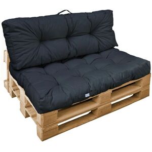 Linxor - Kit de coussins et assise pour palettes - Gris foncé - Publicité Linxor - Kit de coussins et assise pour palettes - Gris foncé - Publicité