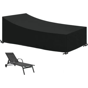 Housse imperméable pour transat Linxor - 210x75 Cm - Noir - Publicité Housse imperméable pour transat Linxor - 210x75 Cm - Noir - Publicité