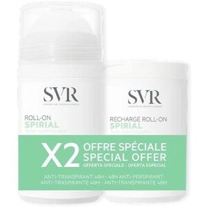 SVR Spirial Desodorante Antitranspirante 48H Roll-On 50 ml + Repuesto Roll-On 50 ml SVR Spirial Desodorante Antitranspirante 48H Roll-On 50 ml + Repuesto Roll-On 50 ml