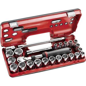 Facom 25-Piece Metric Socket Set - 1/2 Inch Drive Facom 25-Piece Metric Socket Set - 1/2 Inch Drive