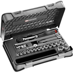 Facom Ratchet Set with Sockets - 20pcs, 3/8" Facom Ratchet Set with Sockets - 20pcs, 3/8"