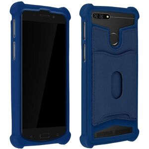 Avizar Dunkelblauer stoßfester Smartphone-Hülle mit Kartenfächern - 4,7-5,0" Avizar Dunkelblauer stoßfester Smartphone-Hülle mit Kartenfächern - 4,7-5,0"