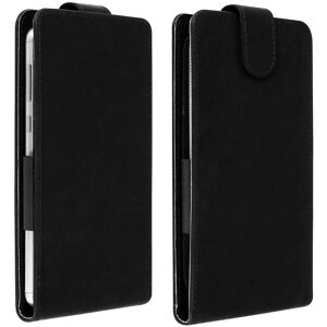 Avizar Black Vertical Flip Smartphone Case with Card Slots Avizar Black Vertical Flip Smartphone Case with Card Slots