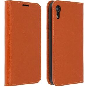 Coque en cuir véritable pour iPhone XR - Porte-cartes et Support vidéo Beige - Publicité Coque en cuir véritable pour iPhone XR - Porte-cartes et Support vidéo Beige - Publicité
