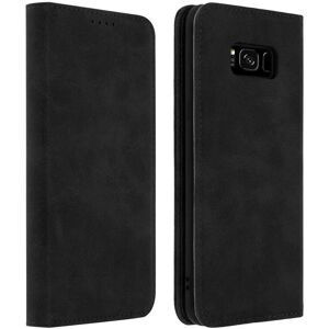 Avizar Galaxy S8 Flip Wallet Case - Black Avizar Galaxy S8 Flip Wallet Case - Black