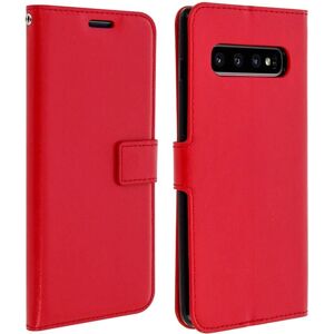 Série Vintage Avizar, Étui portefeuille à rabat pour Galaxy S10 Plus - Rouge - Publicité Série Vintage Avizar, Étui portefeuille à rabat pour Galaxy S10 Plus - Rouge - Publicité