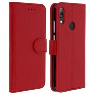 Étui portefeuille magnétique pour Huawei Y6 2019 - Rouge - Publicité Étui portefeuille magnétique pour Huawei Y6 2019 - Rouge - Publicité