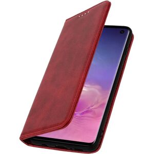 Avizar Galaxy S10 Flip Book Wallet Case Red Avizar Galaxy S10 Flip Book Wallet Case Red