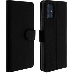 Étui portefeuille noir Avizar pour Galaxy A71 avec support - Publicité Étui portefeuille noir Avizar pour Galaxy A71 avec support - Publicité