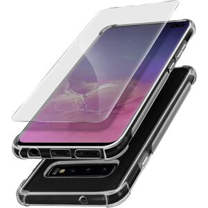 Avizar Galaxy S10 Plus Transparent Flexible Cover & Tempered Glass Film Avizar Galaxy S10 Plus Transparent Flexible Cover & Tempered Glass Film