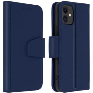 Avizar Lederhülle für iPhone 11 - Kartenhalter & Video-Ständer - Navy Bleu Nuit Avizar Lederhülle für iPhone 11 - Kartenhalter & Video-Ständer - Navy Bleu Nuit