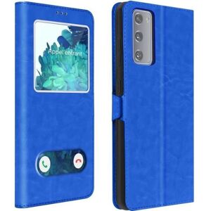 Coque Galaxy S20 FE Avizar - Fenêtre Double - Support Vidéo - Bleu - Publicité Coque Galaxy S20 FE Avizar - Fenêtre Double - Support Vidéo - Bleu - Publicité