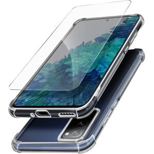 Avizar Galaxy S20 FE Protective Pack - Transparent Case & 9H Glass Avizar Galaxy S20 FE Protective Pack - Transparent Case & 9H Glass