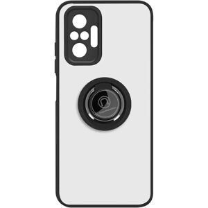 Avizar Xiaomi Redmi Note 10 Pro Schwarzes Stoßfeste Hülle mit Metallring Avizar Xiaomi Redmi Note 10 Pro Schwarzes Stoßfeste Hülle mit Metallring