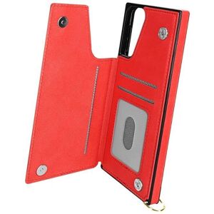 Samsung Galaxy S21 Plus Avizar Hülle mit Kabel - Rot Samsung Galaxy S21 Plus Avizar Hülle mit Kabel - Rot