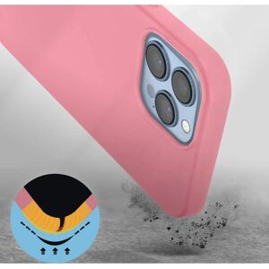 Avizar iPhone 13 Pro Max Pink Semi-Rigid Silicone Case Avizar iPhone 13 Pro Max Pink Semi-Rigid Silicone Case