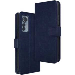 Avizar Xiaomi 12 Lite Navy Blue Wallet Case - Video Stand - Phone Type Avizar Xiaomi 12 Lite Navy Blue Wallet Case - Video Stand - Phone Type