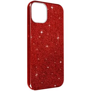 Coque Glitter pour iPhone 14 Plus - Silicone Antichoc - Rouge - Publicité Coque Glitter pour iPhone 14 Plus - Silicone Antichoc - Rouge - Publicité