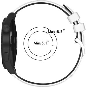 Bracelet en silicone bicolore texturé pour Huawei Watch GT 3 Blanc / Noir - Bracelet connecté Bracelet en silicone bicolore texturé pour Huawei Watch GT 3 Blanc / Noir - Bracelet connecté