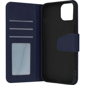 Avizar iPhone 14 Plus Navy Leather Case with Card & Video Stand Avizar iPhone 14 Plus Navy Leather Case with Card & Video Stand