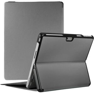 Avizar Microsoft Surface Pro 9/11 Hülle - Eco-Leder, Schlank, Grau Avizar Microsoft Surface Pro 9/11 Hülle - Eco-Leder, Schlank, Grau
