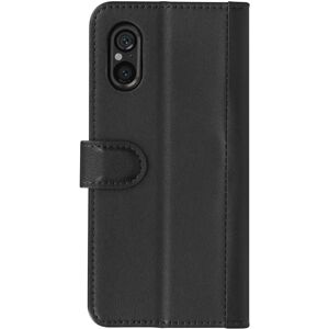 Avizar Leather Wallet Case for Sony Xperia 5 V - Video Support, Black Avizar Leather Wallet Case for Sony Xperia 5 V - Video Support, Black