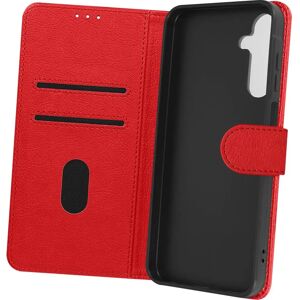 Avizar Galaxy A05s Red Card Holder Cover with Video Stand Avizar Galaxy A05s Red Card Holder Cover with Video Stand