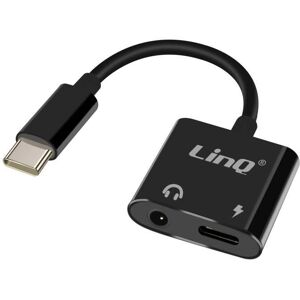 Adaptateur LinQ USB-C vers Jack Audio 3,5 mm et USB-C femelle - Adaptateur - Publicité Adaptateur LinQ USB-C vers Jack Audio 3,5 mm et USB-C femelle - Adaptateur - Publicité