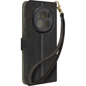 Avizar Honor Magic 6 Pro Brushed Eco-leather Wallet Folio Case - Shock & Scratch Resistant Avizar Honor Magic 6 Pro Brushed Eco-leather Wallet Folio Case - Shock & Scratch Resistant